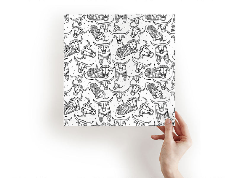 bold bovines animal Craft Sheets