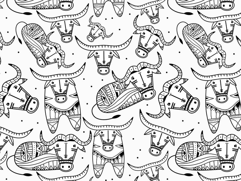 Bold Bovines Animal Vinyl Wrap Pattern~Rwraps Series 914 Digitally Printed Vinyl Wrap~0