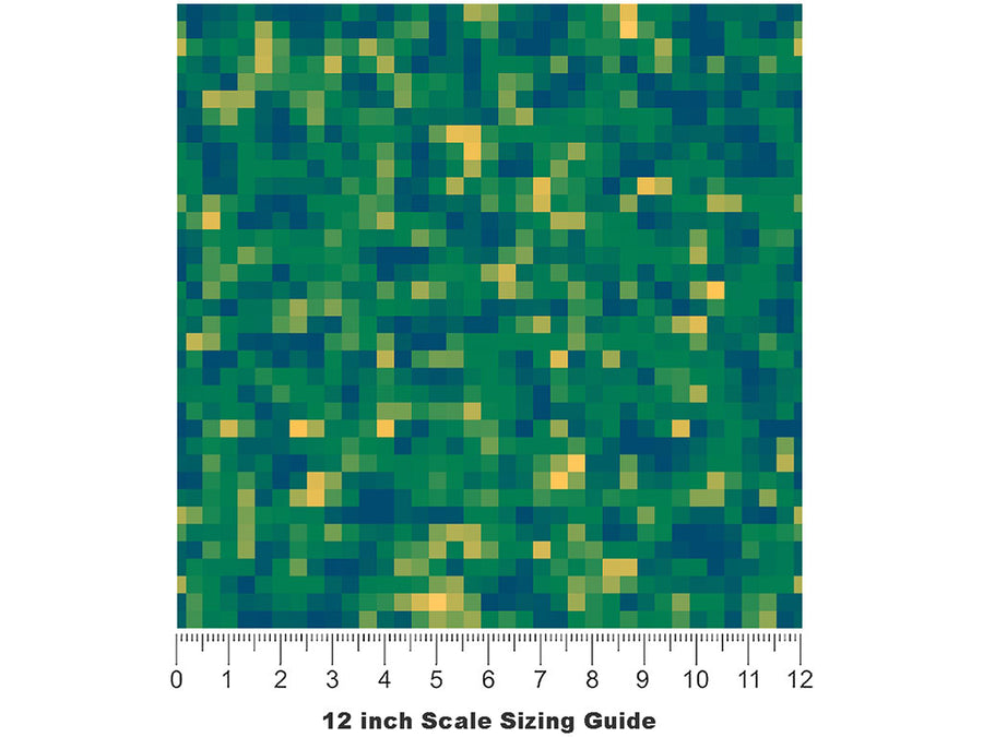 Bomp Zomp Pixel Vinyl Film Pattern Size 12 inch Scale~Rwraps Bomp Zomp Pixel Sizing Chart~2