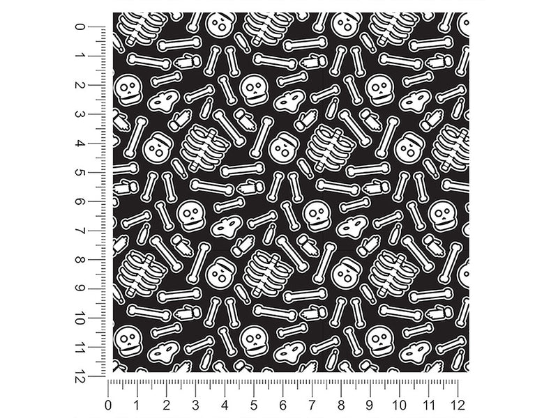 bone collector skull and bones 1ft x 1ft Craft Sheets