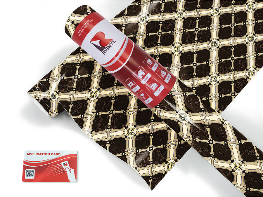 bone tiles skull and bones Craft Vinyl Roll