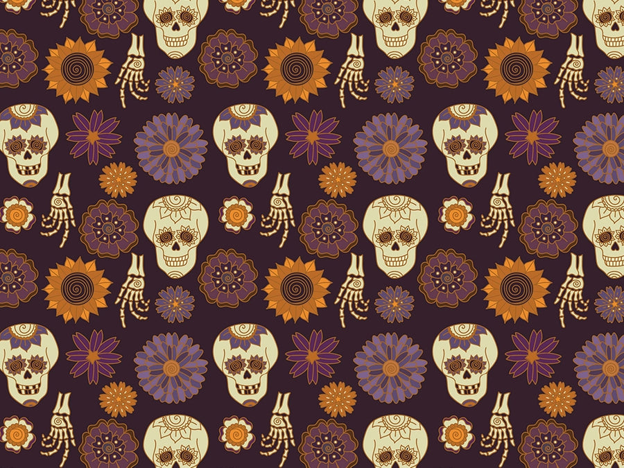 Boney Chill Halloween Vinyl Wrap Pattern~Rwraps Series 914 Digitally Printed Vinyl Wrap~0