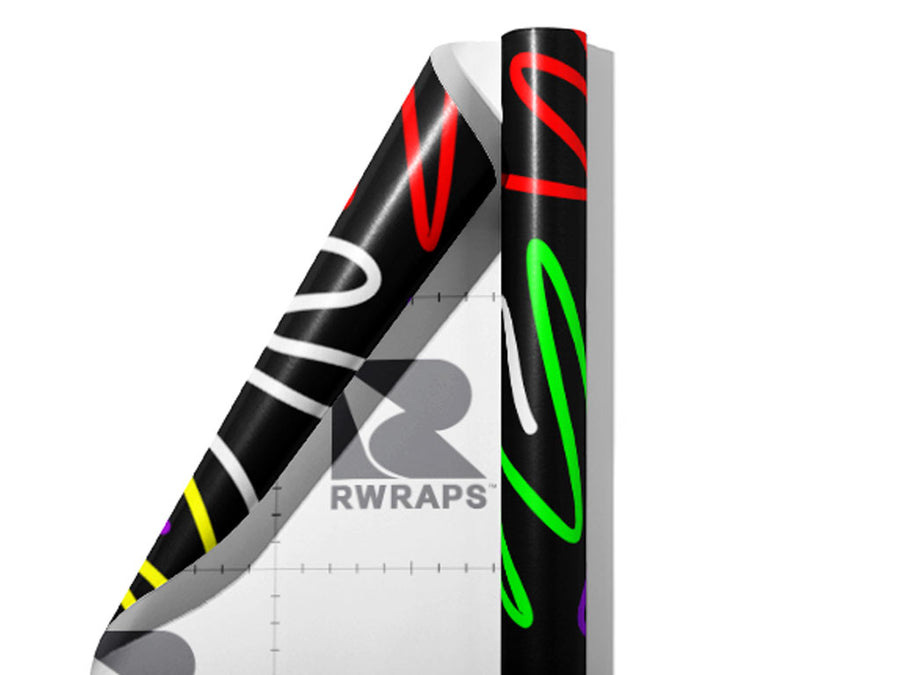 Bonne Nuit Abstract Wrap Film Sheets~Rwraps Series 914 Bonne Nuit Abstract Scrolled Sheet~3