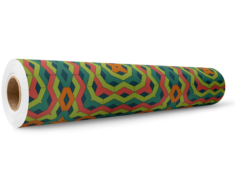 Boogie Woogie Art Deco Wrap Film Wholesale Roll~Rwraps Series 914 Digitally Printed Vinyl Roll~5