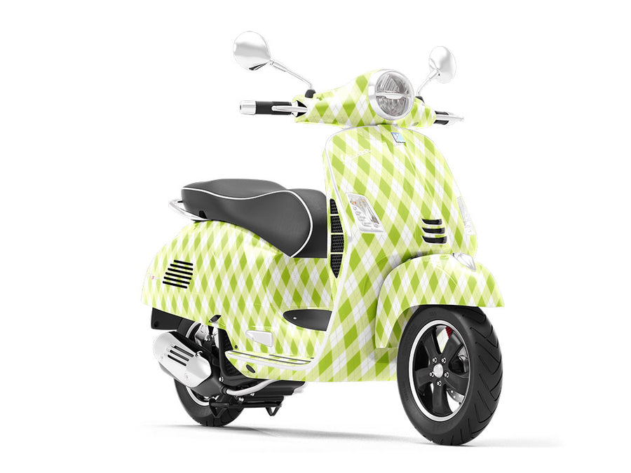 Bookworm Argyle Vespa Scooter Wrap Film