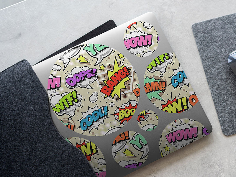 boom pow gaming DIY Laptop Stickers