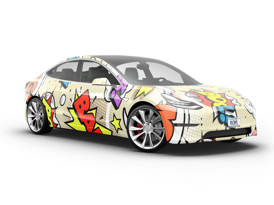 Boom Pow Gaming Vehicle Vinyl Wrap