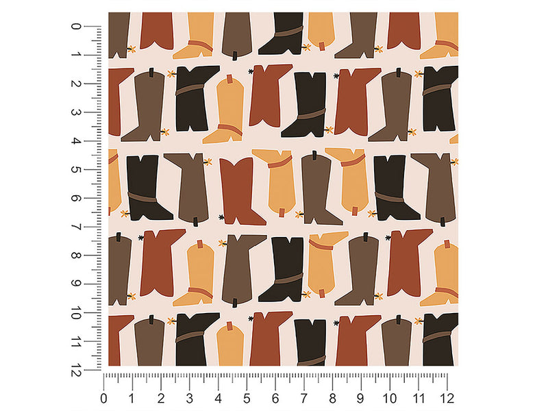boot selection western 1ft x 1ft Craft Sheets