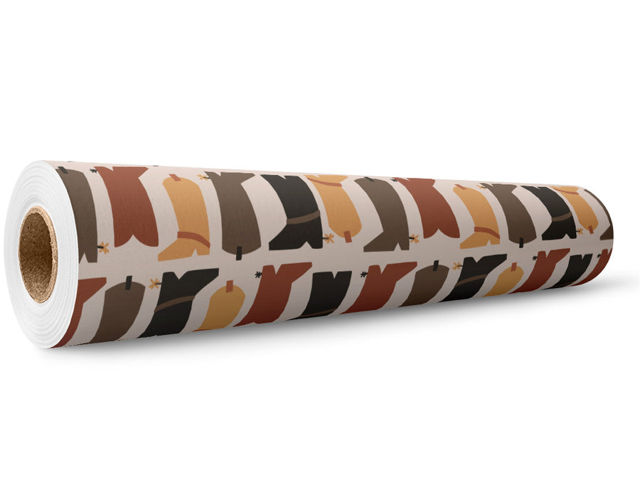 Boot Selection Cowboy Wrap Film Wholesale Roll~Rwraps Series 914 Digitally Printed Vinyl Roll~5