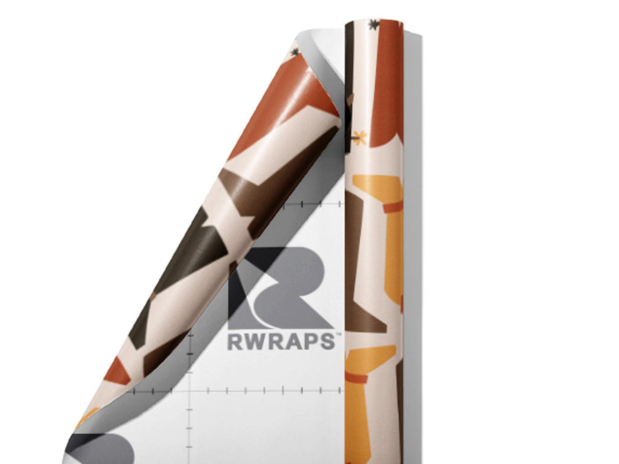 Boot Selection Cowboy Wrap Film Sheets~Rwraps Series 914 Boot Selection Cowboy Scrolled Sheet~3