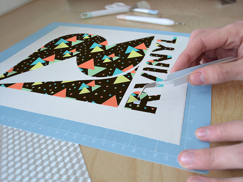 bowling alley mosaic Easy Weed Craft Vinyl