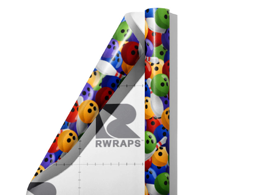 Bowling Practice Sport Wrap Film Sheets~Rwraps Series 914 Bowling Practice Sport Scrolled Sheet~3