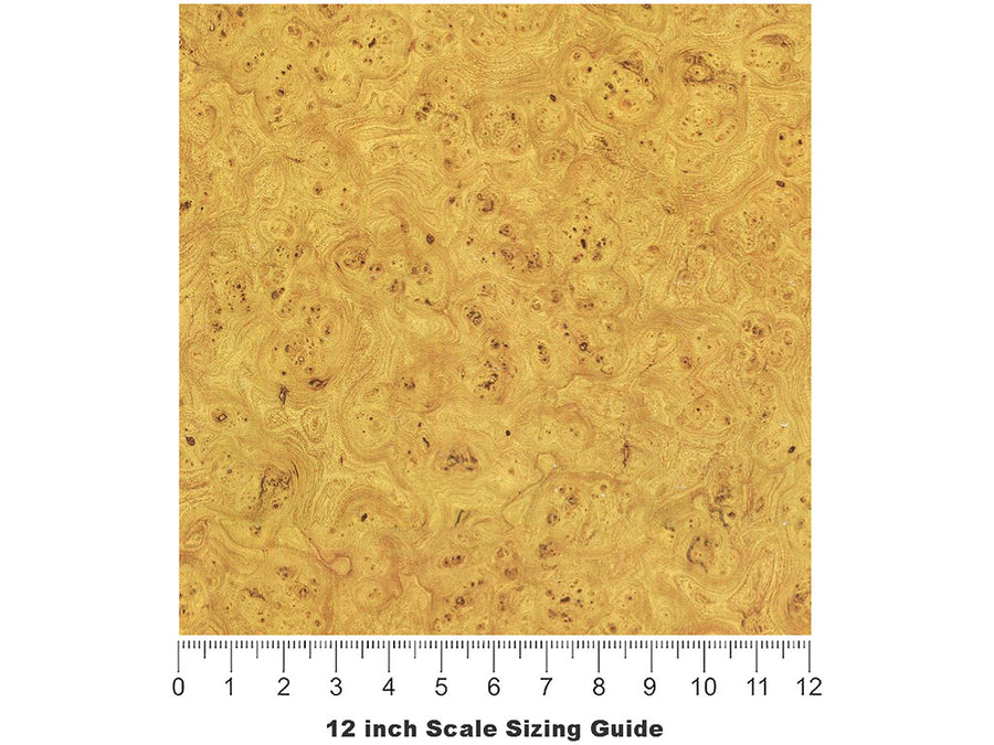 Box Elder-Burlwood Woodgrain Vinyl Film Pattern Size 12 inch Scale~Rwraps Box Elder-Burlwood Woodgrain Sizing Chart~3