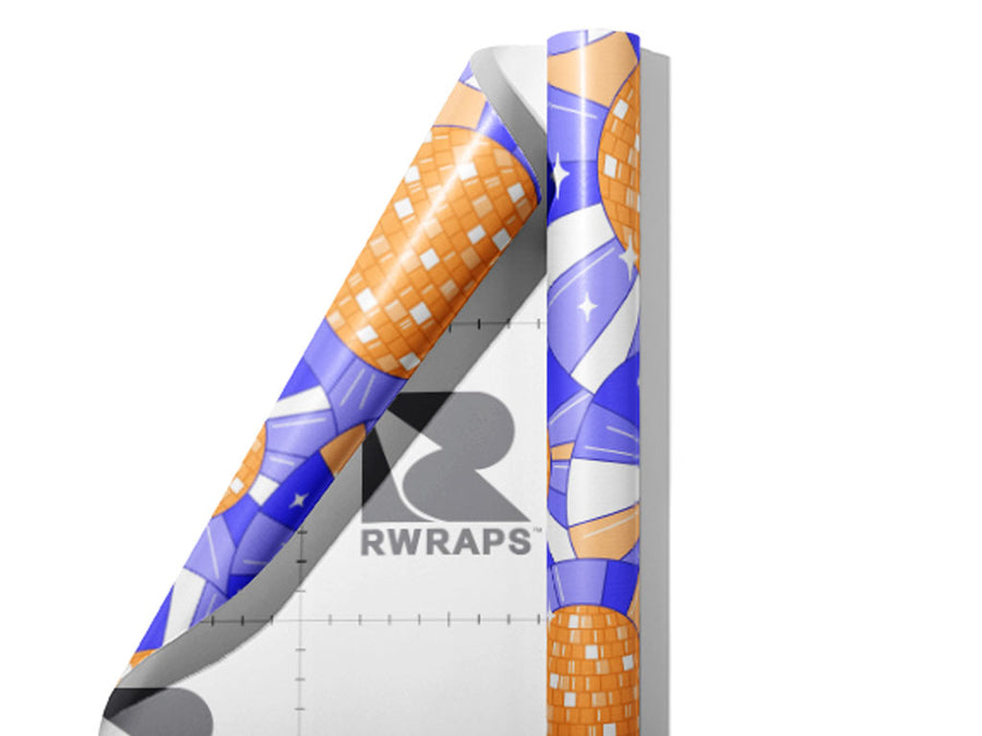 Boys Disco Mosaic Wrap Film Sheets~Rwraps Series 914 Boys Disco Mosaic Scrolled Sheet~3
