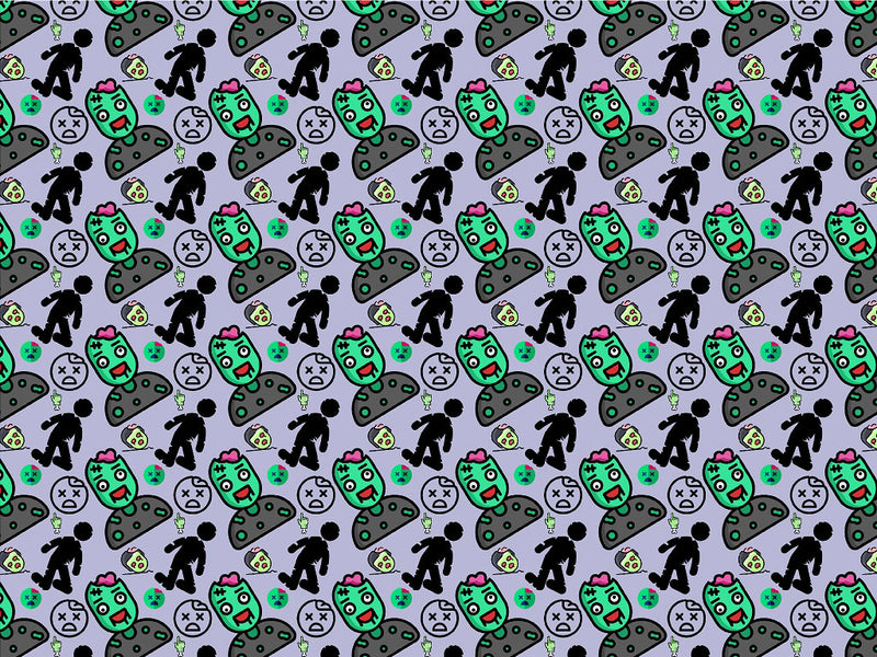 Brain Dead Zombie Vinyl Wrap Pattern~Rwraps Series 914 Digitally Printed Vinyl Wrap~0
