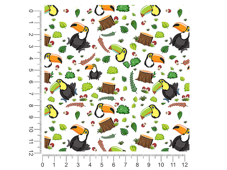 brazilian jungle bird 1ft x 1ft Craft Sheets
