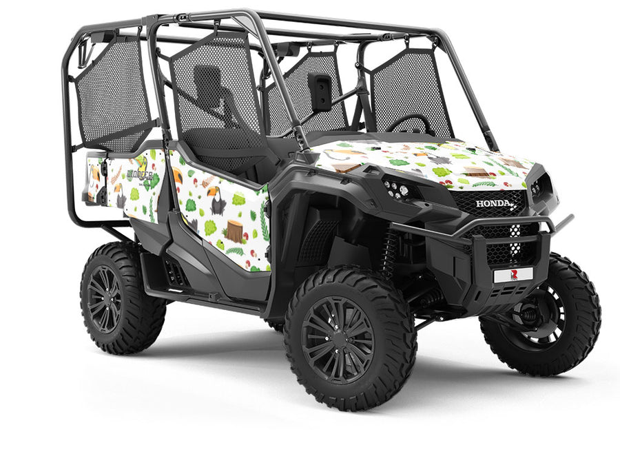 Brazilian Jungle Birds Utility Vehicle Vinyl Wrap