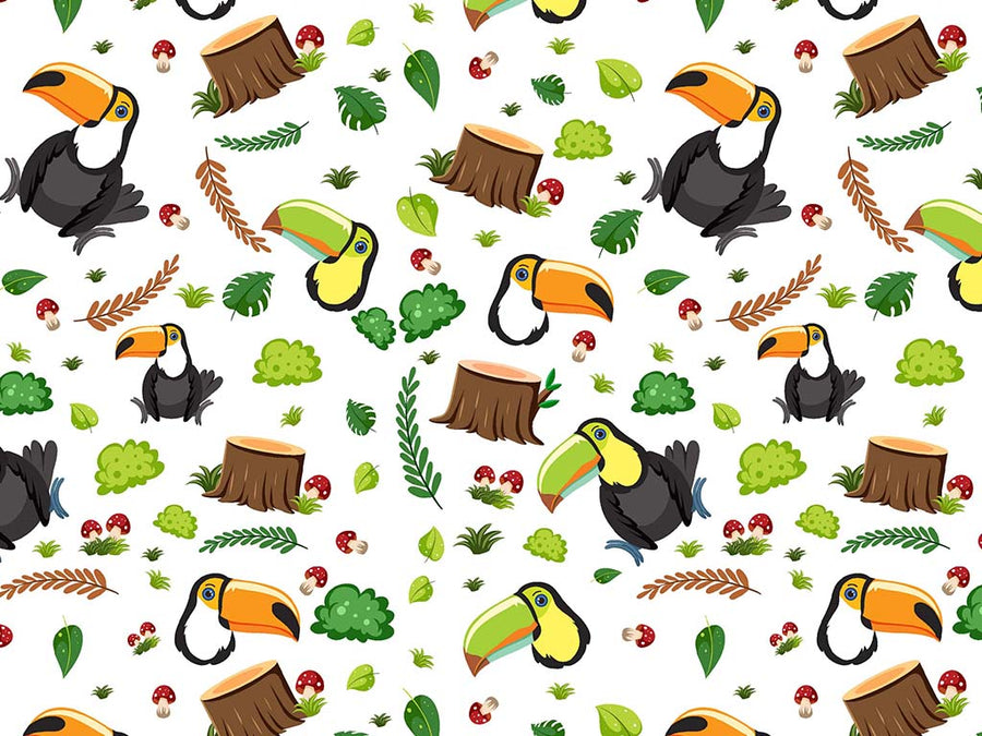Brazilian Jungle Birds Vinyl Wrap Pattern~Rwraps Series 914 Digitally Printed Vinyl Wrap~0