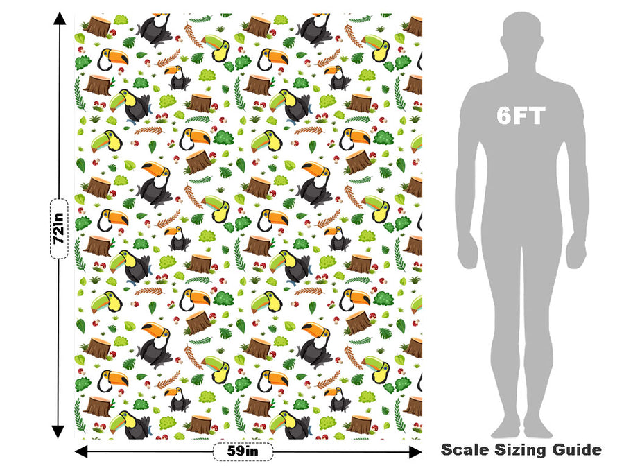 Brazilian Jungle Birds Vehicle Wrap Scale~Rwraps Series 914 Brazilian Jungle Birds Measurements~1