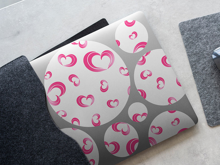 breezy romance heart DIY Laptop Stickers