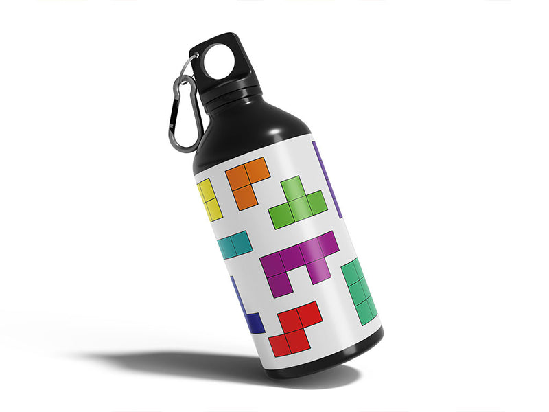 brick build toy room Water Bottle DIY Stickers