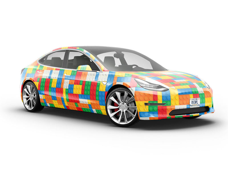 Brick Layer Toy Room Vehicle Vinyl Wrap