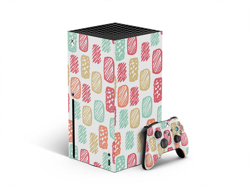 brick wall abstract geometric XBOX DIY Decal