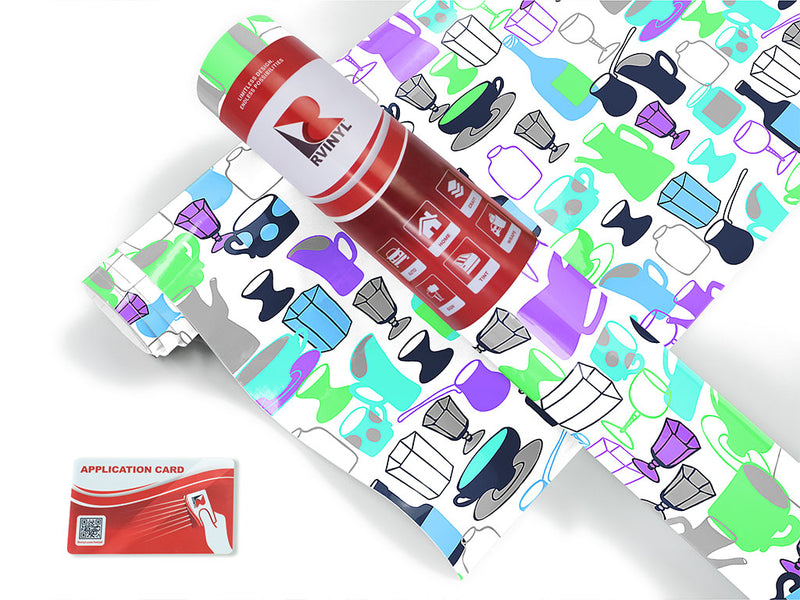 bright decanters alcohol Craft Vinyl Roll