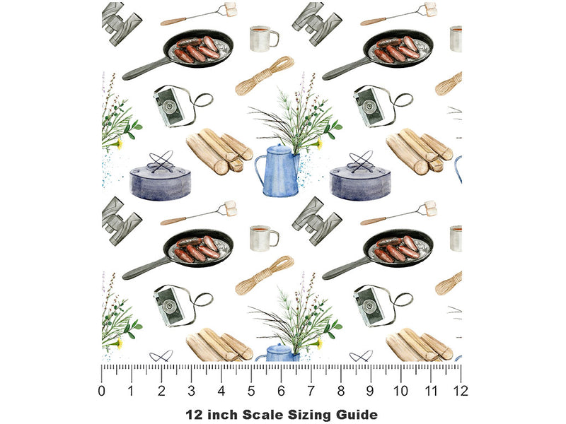 Bright Morning Camping Vinyl Film Pattern Size 12 inch Scale~Rwraps Bright Morning Camping Sizing Chart~2