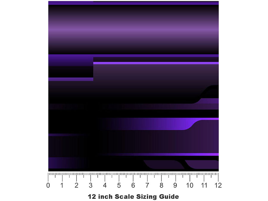 Bright Purple Technology Vinyl Film Pattern Size 12 inch Scale~Rwraps Bright Purple Technology Sizing Chart~3