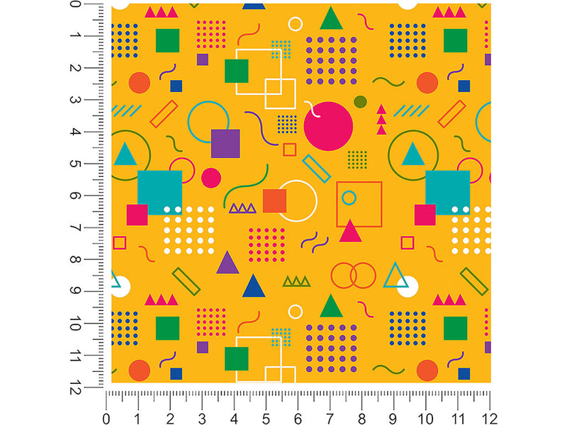 bright side abstract geometric 1ft x 1ft Craft Sheets