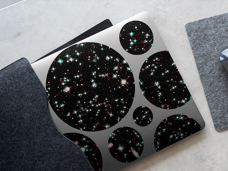 bright sparkles science fiction DIY Laptop Stickers