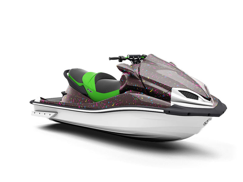 Bright Star Paint Splatter Jet Ski Vinyl Customized Wrap