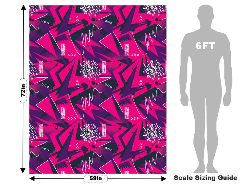 Broken Crown Abstract Vehicle Wrap Scale~Rwraps Series 914 Broken Crown Abstract Measurements~1