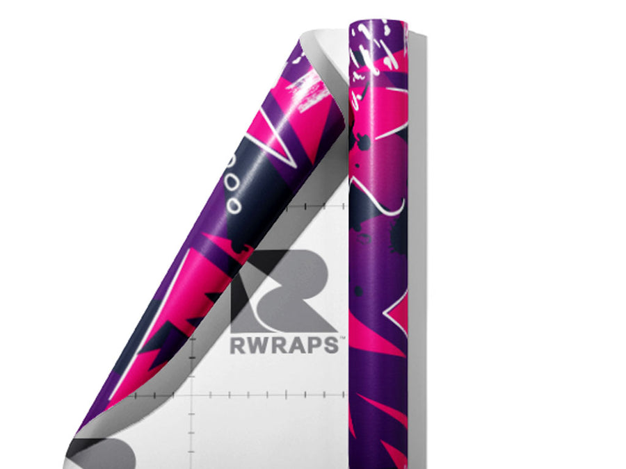 Broken Crown Abstract Wrap Film Sheets~Rwraps Series 914 Broken Crown Abstract Scrolled Sheet~3