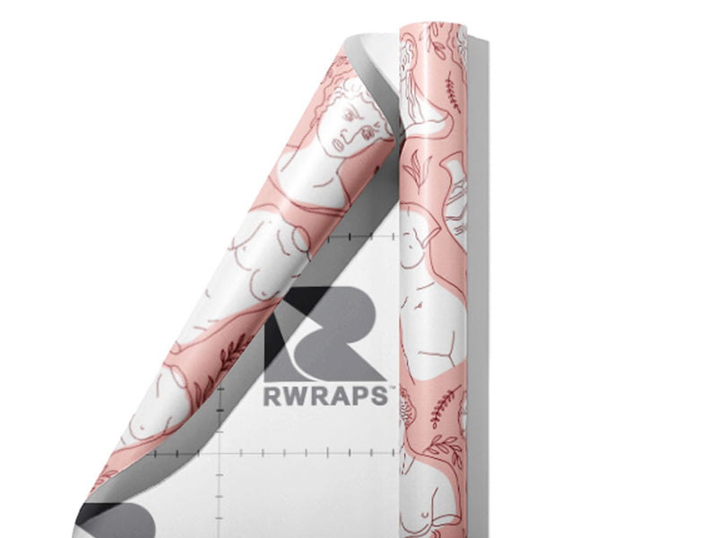 Broken Hearts Greco Roman Wrap Film Sheets~Rwraps Series 914 Broken Hearts Greco Roman Scrolled Sheet~3