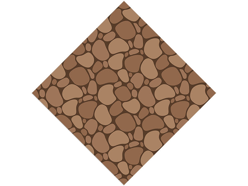 Brown Cobblestone Vinyl Wrap Pattern