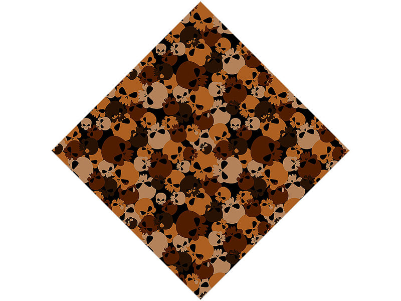 Brown Calvaria Halloween Vinyl Wrap Pattern