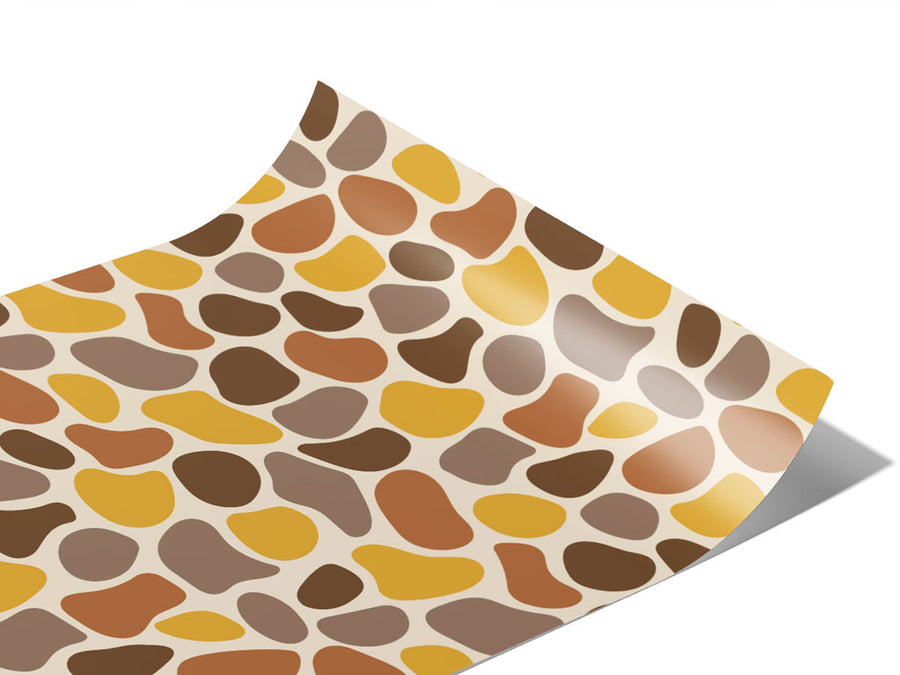 Brown Cobblestone Vinyl Wraps~Rwraps Series 914 Digitally Printed Vinyl Wrap~1