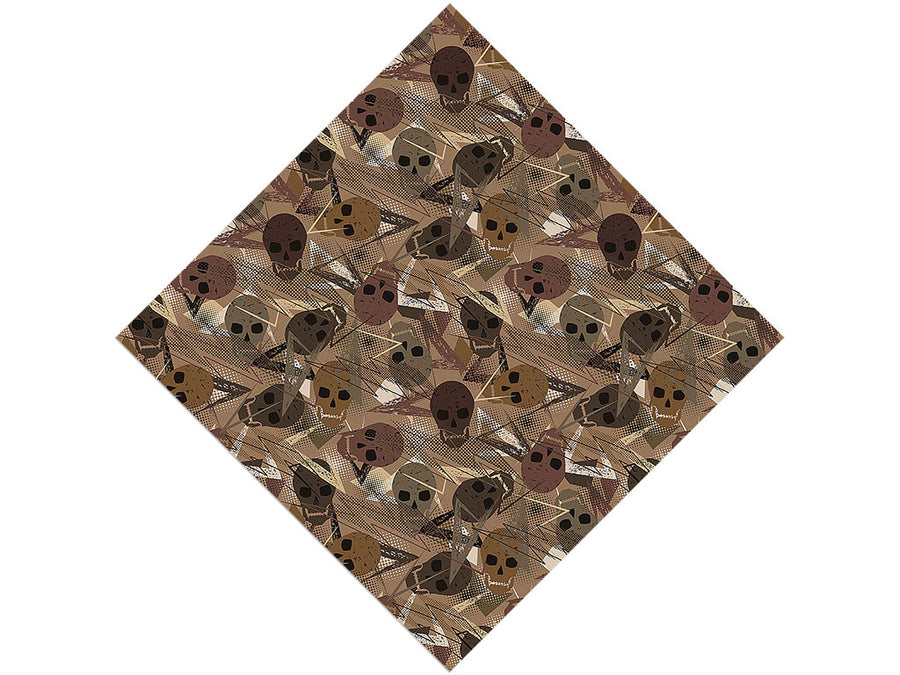 Brown Decomposition Halloween Vinyl Wrap Pattern