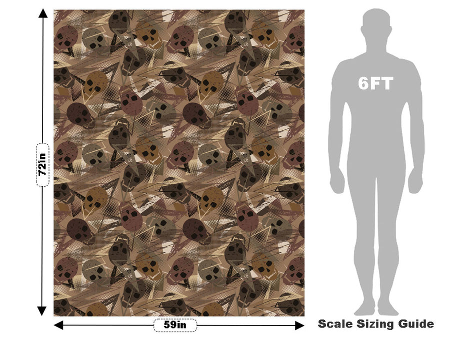 Brown Decomposition Halloween Vehicle Wrap Scale~Rwraps Series 914 Brown Decomposition Halloween Measurements~1
