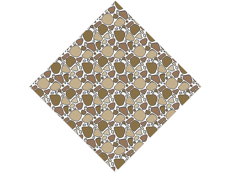 Brown Cobblestone Vinyl Wrap Pattern