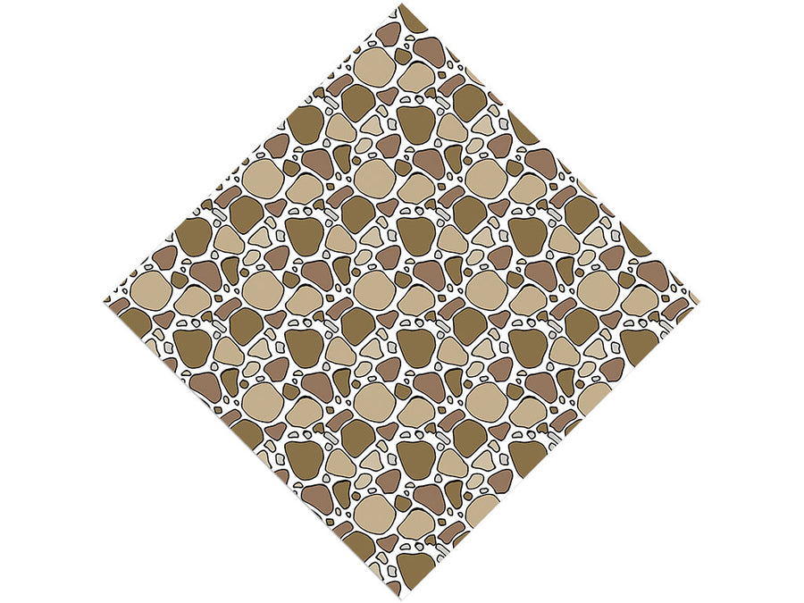 Brown Cobblestone Vinyl Wrap Pattern