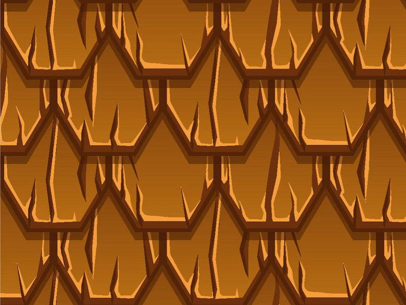 Brown Scaled Tile Vinyl Wrap Pattern~Rwraps Series 914 Digitally Printed Vinyl Wrap~0