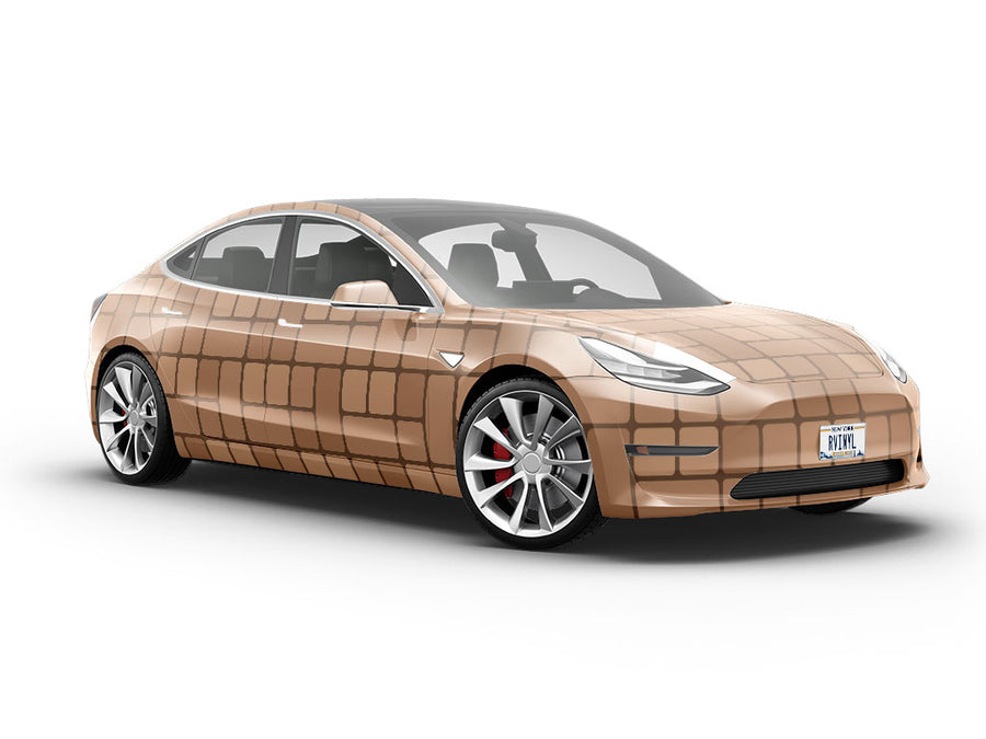 Brown Brick Vehicle Vinyl Wrap