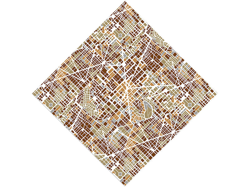 Brown Streets Cityscape Vinyl Wrap Pattern