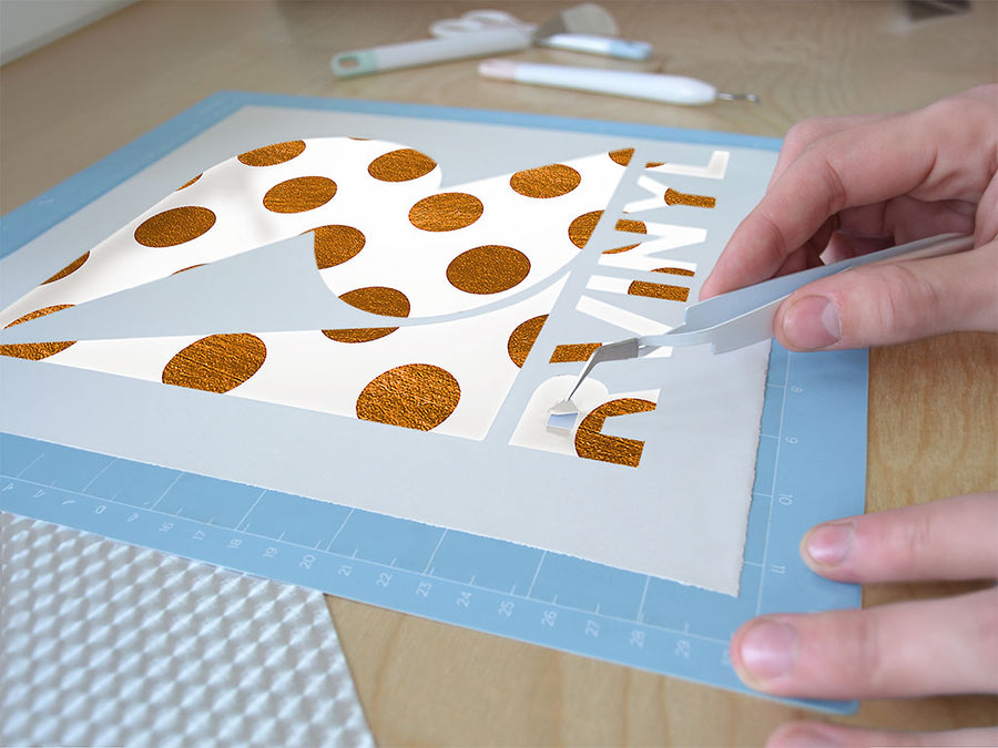 brown sugar polka dot Easy Weed Craft Vinyl