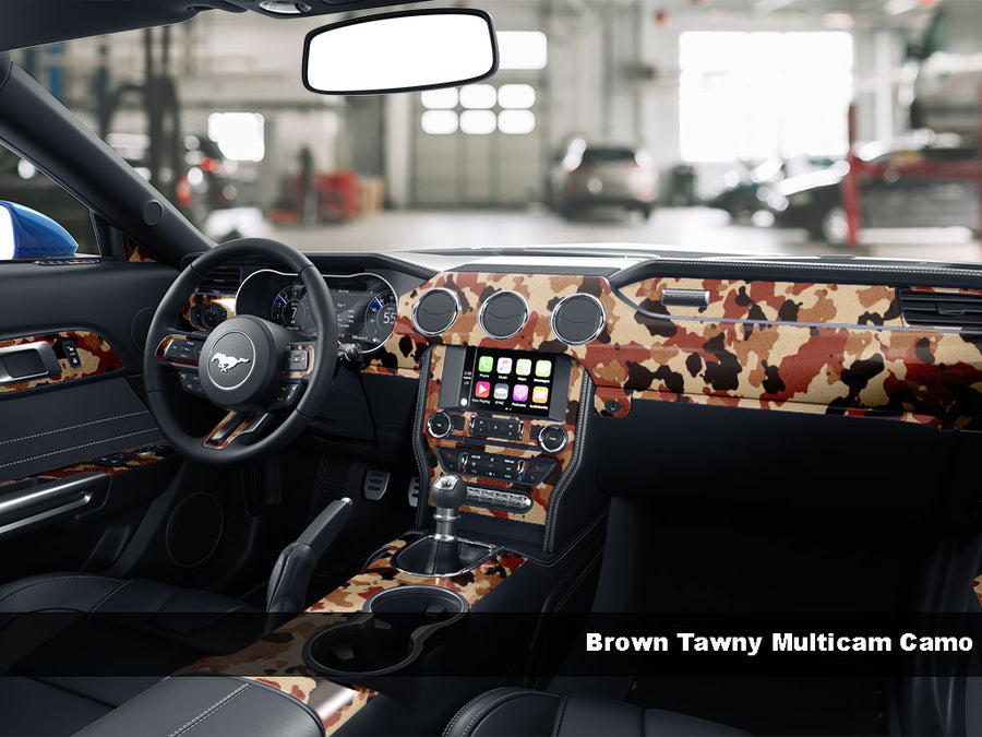 Brown Tawny Multicam Camo Dash Kit Finish