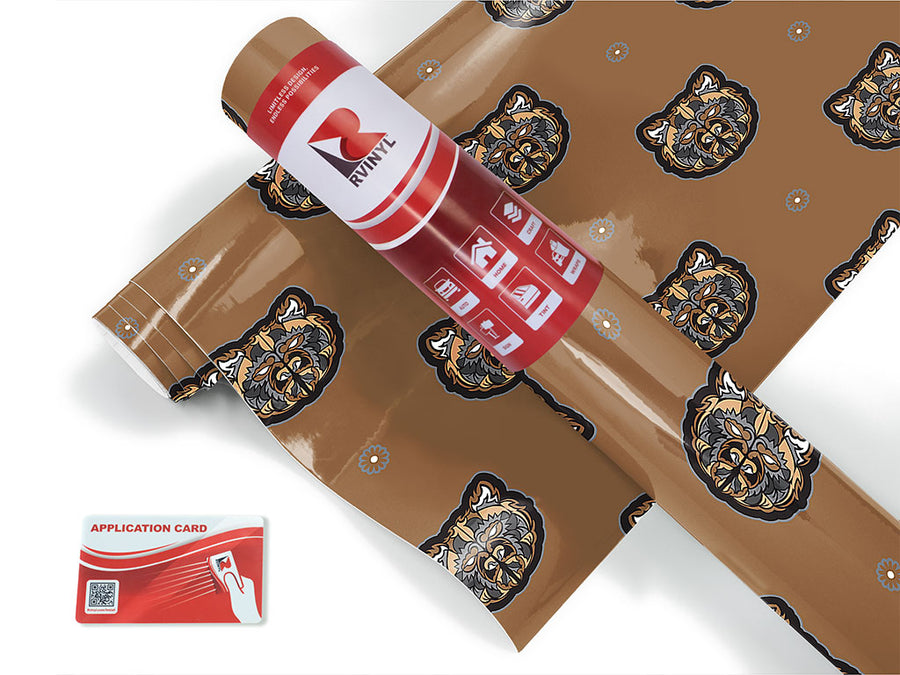 brown vengeance animal Craft Vinyl Roll