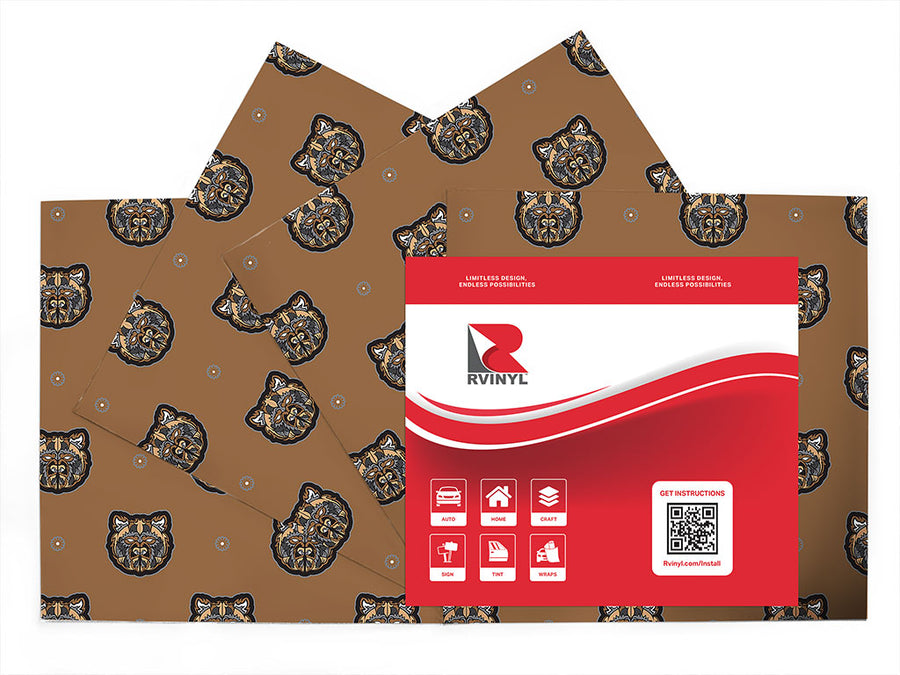 brown vengeance animal Craft Vinyl Sheet Pack